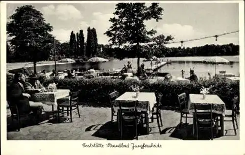 Ak Berlin Spandau Siemensstadt, Gaststätte-Strandbad Jungfernheide, Volkspark