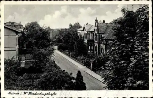 Ak Bünde im Kreis Herford, Blick in die Hindenburgstraße