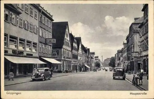 Ak Göppingen in Württemberg, Hauptstraße