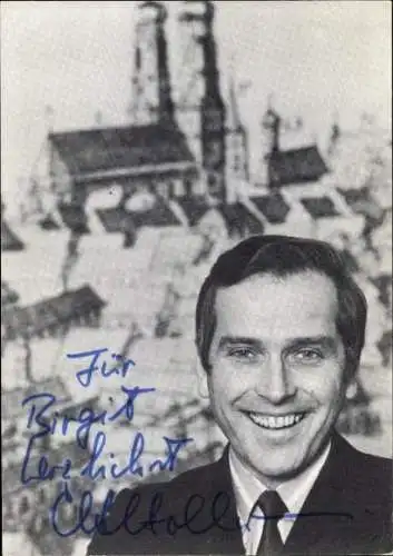 Ak Schauspieler Carlheinz Hollmann, Portrait, Autogramm, ZDF