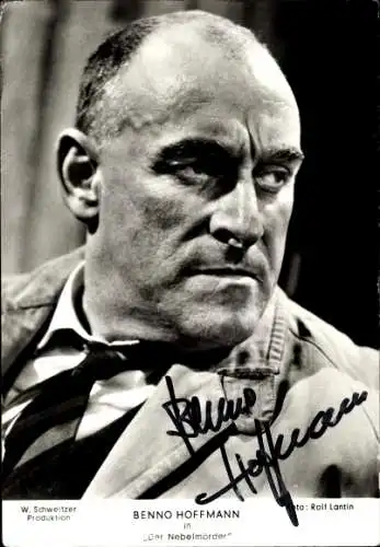 Ak Schauspieler Benno Hoffmann, Portrait, Autogramm, Film Der Nebelmörder