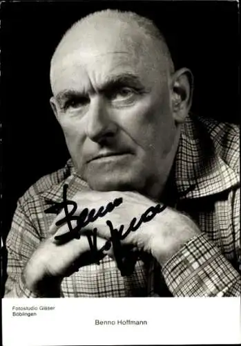 Ak Schauspieler Benno Hoffmann, Portrait, Autogramm