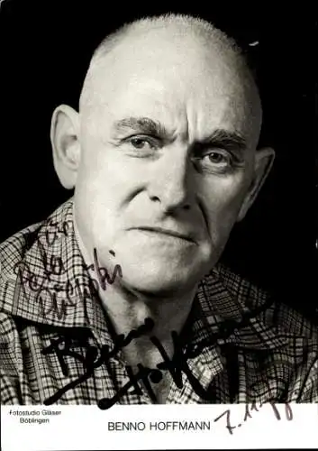 Ak Schauspieler Benno Hoffmann, Portrait, Autogramm