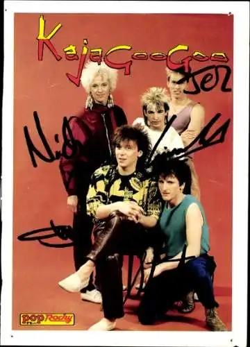 Ak Schauspieler  Kajagoogoo, Portrait, Autogramm, Sänger, Pop Rocky