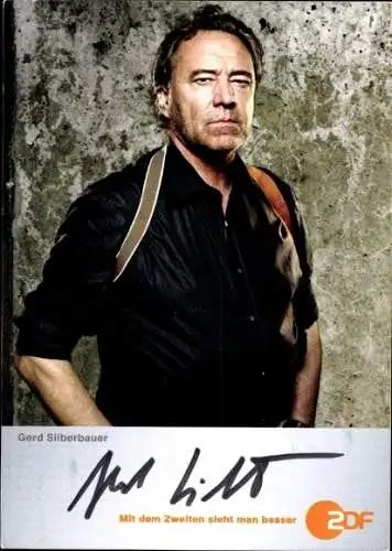 Ak Schauspieler Gerd Silberbauer, Portrait, Autogramm, ZDF