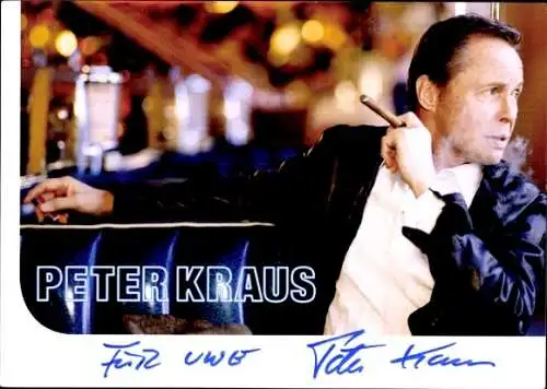 Ak Schauspieler Peter Kraus, Portrait, Autogramm, Sänger