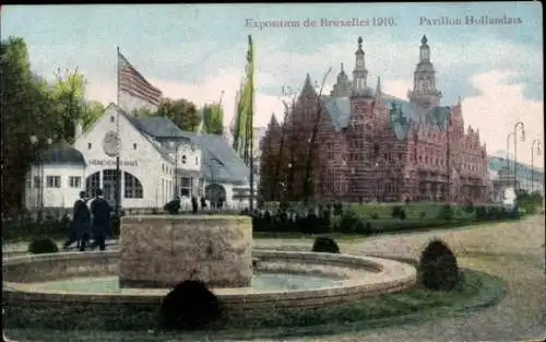 Ak Brüssel Brüssel, Ausstellung 1910, Niederländischer Pavillon