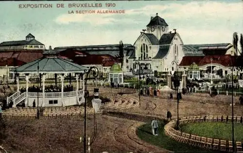 Ak Brüssel Brüssel, Brüsseler Ausstellung 1910, Deutsche Sektion