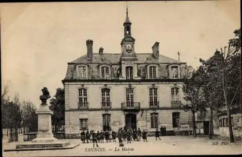 Ak Sannois Val d’Oise, Rathaus