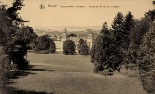 Ak Houyet Wallonie Namur, Königsschloss der Ardennen, Blick vom Leopoldturm