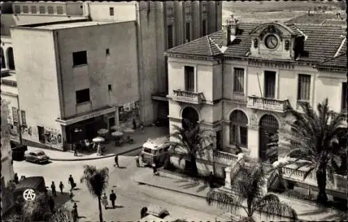 Ak Bougie Algeria, Place Clément Martel und das Postamt