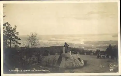 Ak Voksenkollen Oslo Norwegen, Christiana, schöne Aussicht