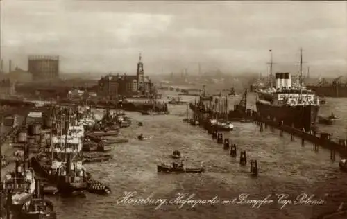 Ak Hamburg, Hafen, Dampfschiff Cap Polonio