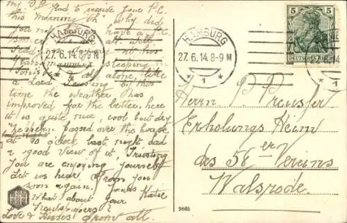 Ak Hamburg, Segelschiffhafen