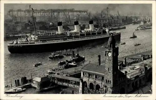 Ak Hamburger Hafen, Cap Arcona