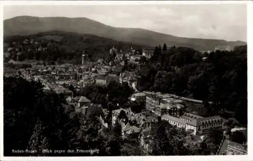 Ak Baden Baden am Schwarzwald, Teilansicht, Friesenberg