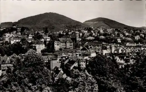 Ak Baden Baden am Schwarzwald, Gesamtansicht, Berge