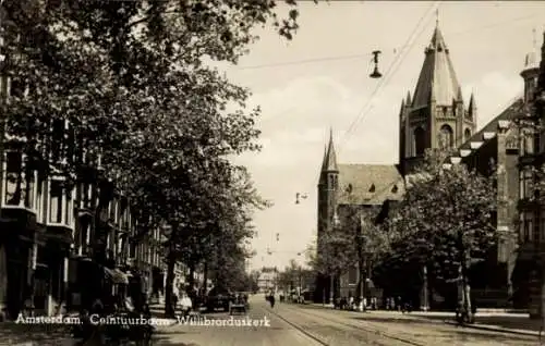 Ak Amsterdam Nordholland Niederlande, Ceintuurbaan Willibroduskerk