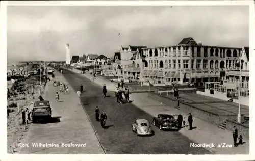 Ak Noordwijk aan Zee Südholland, Koningin Wilhelmina Boulevard