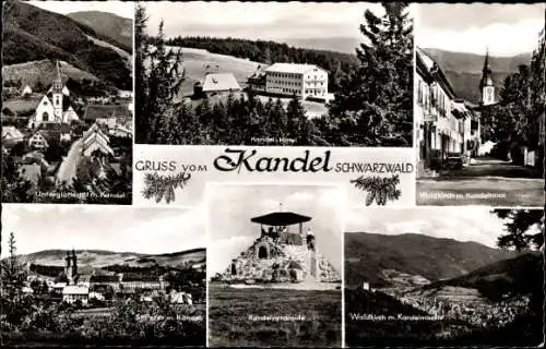 Ak Waldkich im Schwarzwald, Kandel, Kandelpyramide, Waldkirch, Kandeltal, Kandel Hotel