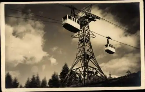 Ak Freiburg im Breisgau, Seilschwebebahn auf den Schauinsland