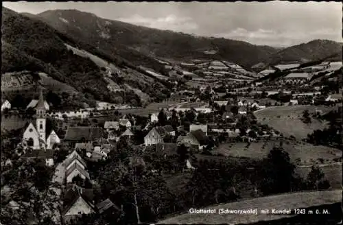 Ak Glottertal im Schwarzwald, Gesamtansicht, Kandel