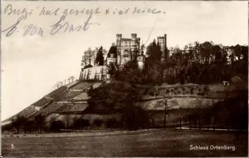 Ak Ortenberg in Baden, Schloss Ortenberg