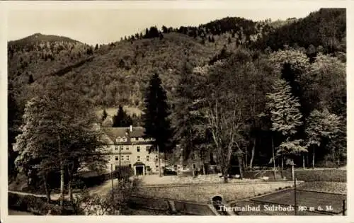 Ak Sulzbach Lautenbach im Renchtal Schwarzwald, Bahnstation Hubacker