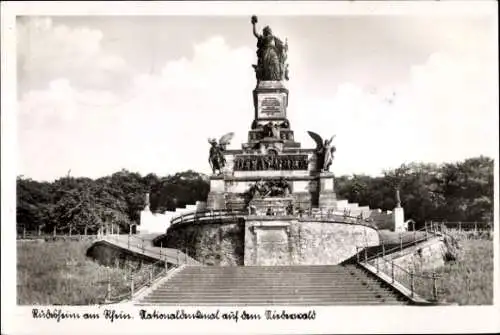 Ak Rüdesheim am Rhein, Nationaldenkmal auf dem Niederwald