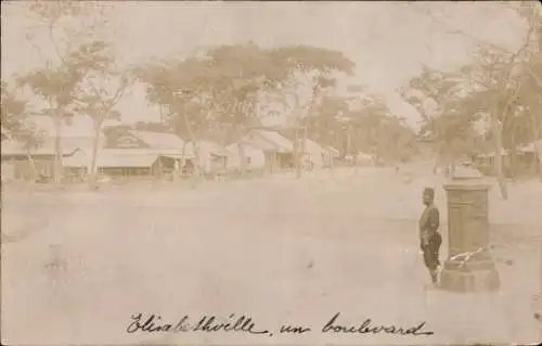 Foto Ak Lubumbashi Elisabethville DR Kongo Zaire, A Boulevard