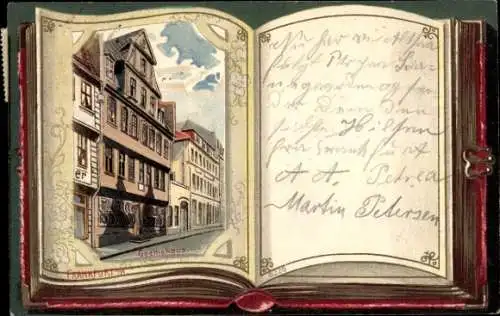 Buch Passepartout Litho Frankfurt am Main, Goethehaus