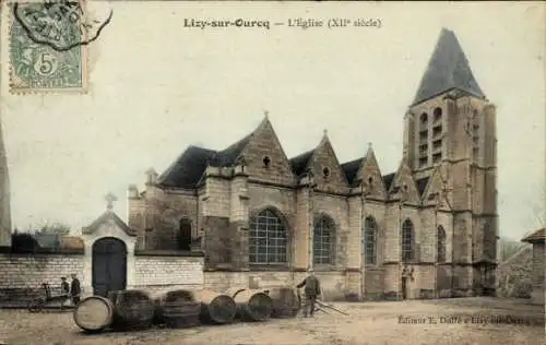 Ak Lizy sur Ourcq Seine et Marne, Kirche