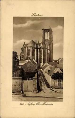 Passepartout Ak Larchant Seine-et-Marne, St-Mathurin-Kirche