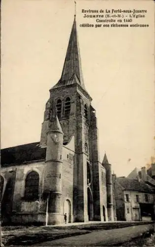 Ak Jouarre Seine et Marne, Kirche