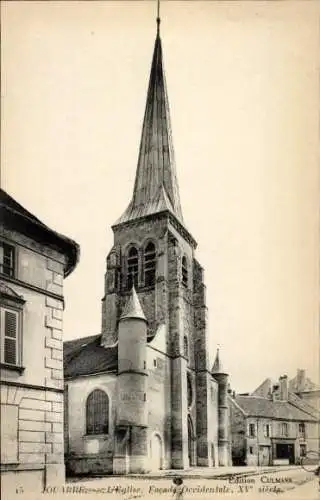 Ak Jouarre Seine et Marne, Kirche