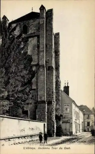 Ak Jouarre Seine et Marne, Die Abtei, ehemaliger Wachturm