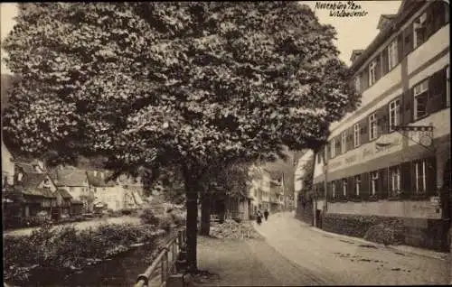 Ak Neuenbürg an der Enz Schwarzwald, Wildbader Straße, Gasthaus Schiff