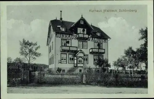 Ak Schömberg im Schwarzwald Württemberg, Kurhaus Waldeck