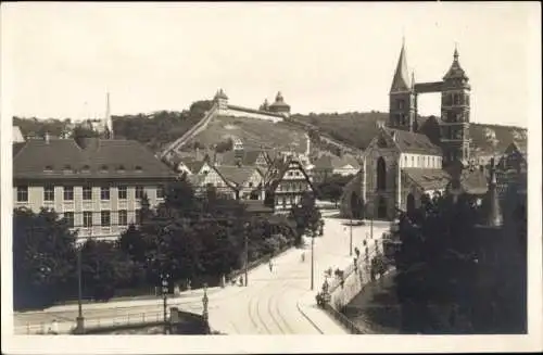 Ak Eßlingen Esslingen am Neckar, Teilansicht, Kirche