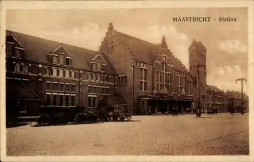 Ak Maastricht-Limburg Niederlande, Bahnhof