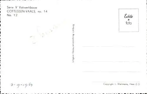 Ak Cottessen Vaals Limburg Niederlande, Serie V Fachwerkkonstruktion