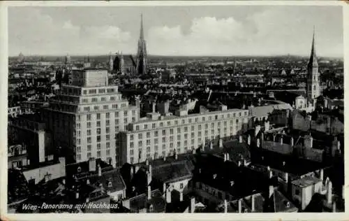 Ak Wien 1 Innere Stadt, Panorama, Hochhaus