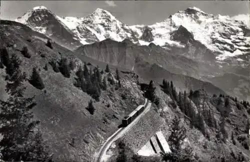 Ak Kanton Bern, Eiger, Mönch, Jungfrau, Schynige Platte Bahn