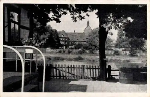 Ak Grohnde Emmerthal an der Weser, Gasthof Grohnder Fährhaus