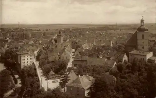 Ak Querfurt im Saalekreis, Stadtübersicht