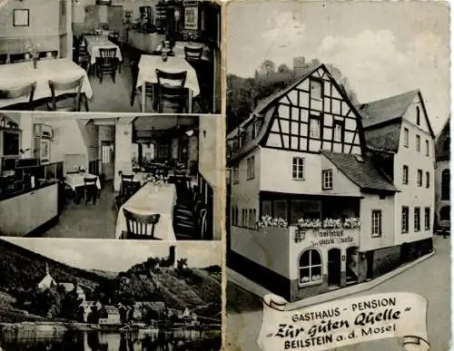 Klapp Ak Beilstein an der Mosel, Gasthaus-Pension Zur guten Quelle