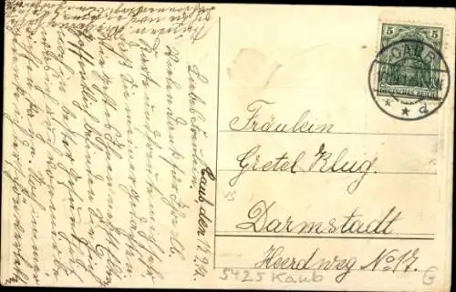 Präge Ak Caub Kaub am Rhein, Frau mit Weinglas, Weintrauben, Volkstracht