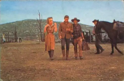 Sammelbild Karl May, Filmszene Winnetou III, Unter Geiern, Bild 188, Martin Baumann