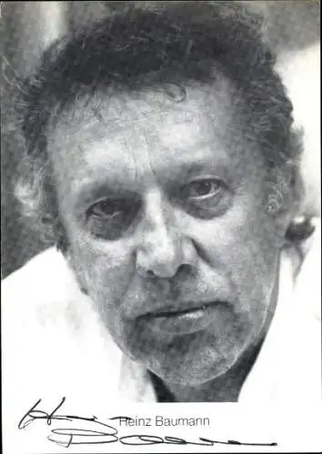 Ak Schauspieler Heinz Baumann, Portrait, Autogramm