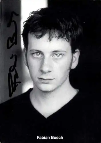 Ak Schauspieler Fabian Busch, Portrait, Autogramm